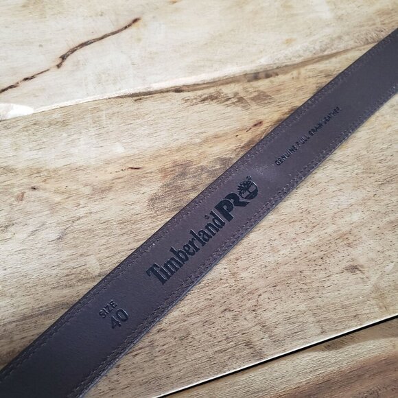 NWT TIMBERLAND PRO Mens Brown Leather Jeans Boot Work Belt Contrast Stitching 40 - Picture 4 of 8